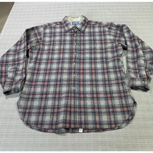 Vintage Pendleton Shirt Mens XL Plaid Wool USA Made Lodge Outdoors Cabin Hunting